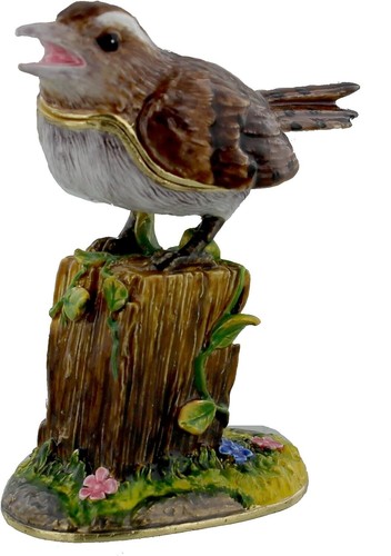 Wren bird trinket box - bird,