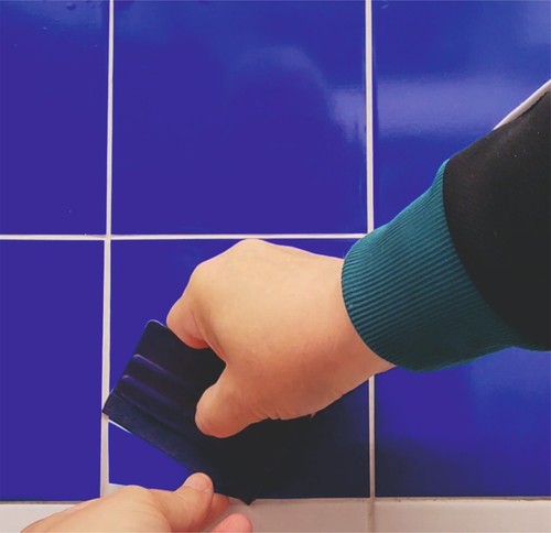 Peel stick tile stickers - tile,