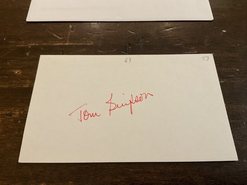 Tom duke simpson index card - tom,