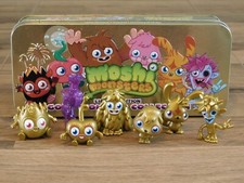 Moshi Monsters Gold Monster Collection Tin, COMPLETE + Dr Strangeglove Figure