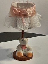 1:12 Scale handmade Pink Nursery Lamp Dolls House.