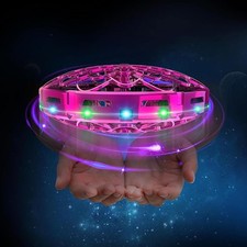 Hand Controlled Mini Drone 4 Kids-360° Sensor, RGB Lights, Safe Shell,USB Charge