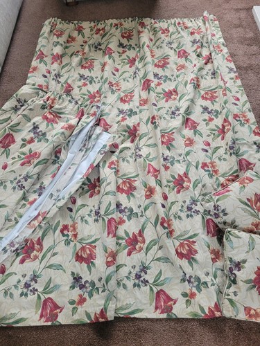 Floral jaquard pencil pleat - jaquard,