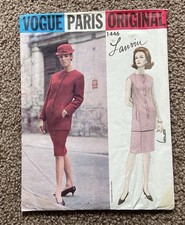 Vintage Vogue Paris Original Sewing Pattern (1446) by Lanvin Size 12