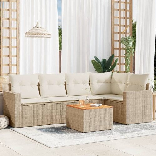 Patio sofa set beige - patio, rattan