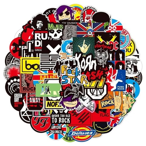 100 rock stickers - 100,