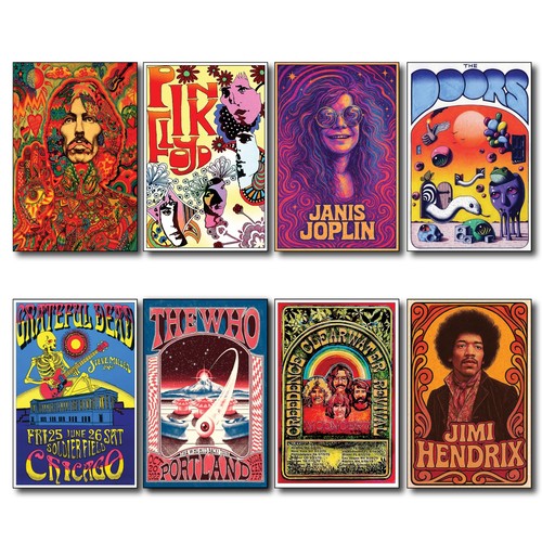 Vintage 1960 70s psychedelic - 1960,