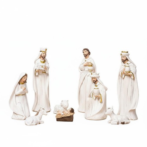 Nativity set hand painted - nativity,