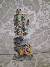 Indian totem pole - indian,