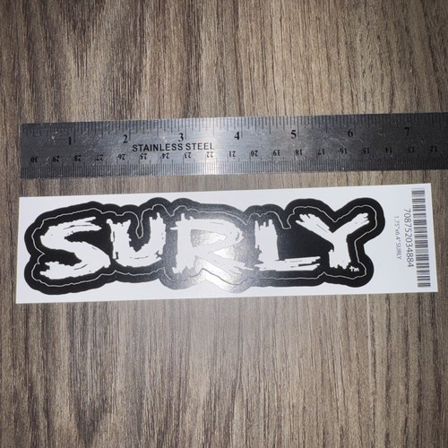 Surly decal sticker - surly, 1/2"