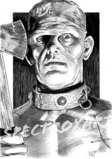 HAMMER HORROR ORIGINAL ART "The Monster" by Spectroxart