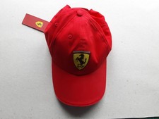 Ferrari Official Adjustable Red Baseball Cap Summer Hat Sun Genuine  One Size
