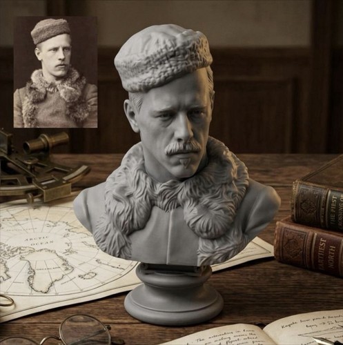 Fridtjof nansen bust statue - bust,