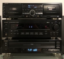 TEAC HiFi System Stack - Amp AG-790 | Cassette Deck W-865R | CD player PD-D2610