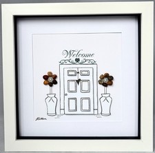 Handmade Pebble Art New Home