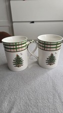 Spode Christmas Tree Mugs with