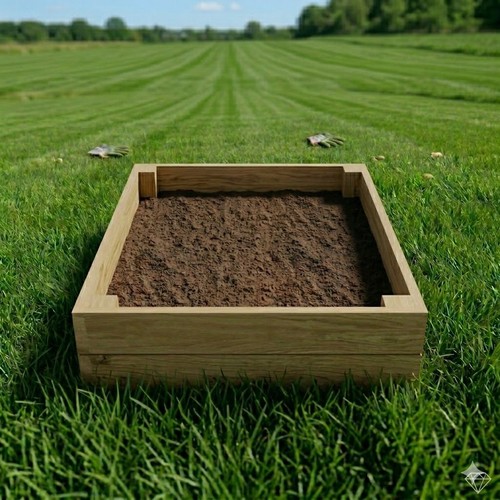 Rustic wooden raised - rustic, garden
