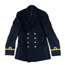 British Royal Navy Jacket No1B Class 1 Dress Black Blazer Officers Large 104XL