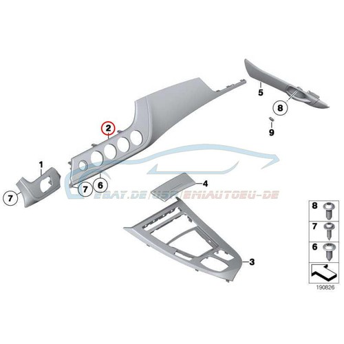 Original bmw 51458049232 - 51458049232, panel