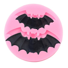 Bat Halloween Silicone Mould 3D Sugarcraft Cake Icing Jelly Chocolate Halloween