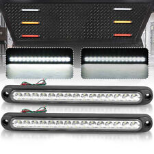 2X White 10" 15 LED Tail Light