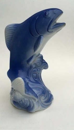 Vintage leaping trout ceramic - vintage,