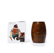 Wooden Barrel Mug Brown 240ml