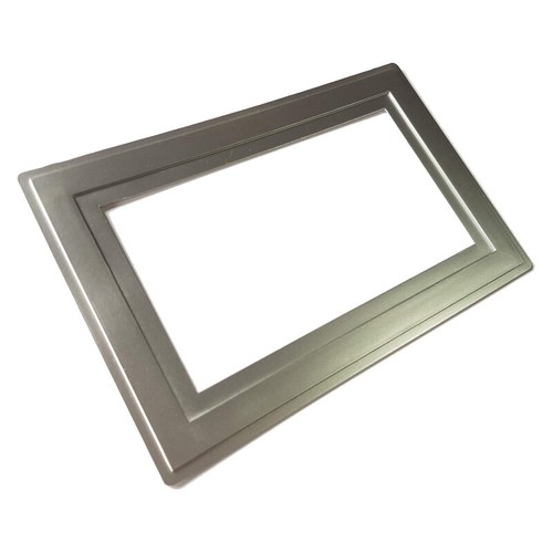 Silver double light switch - double,