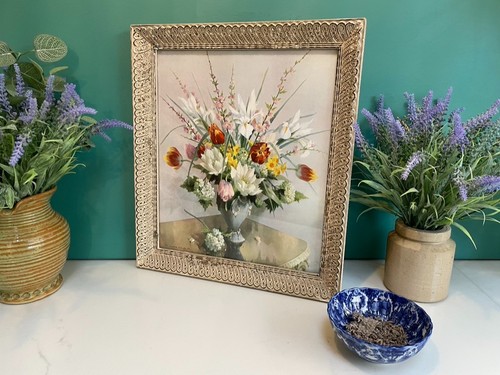 Vintage print flowers - print,