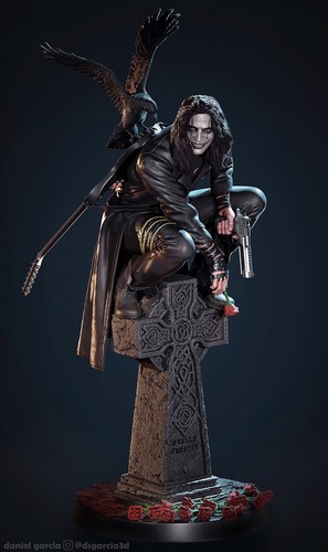 The crow printed - 3d, resin