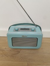 Zennox DAB Radio with Alarm Clock Portable Digital FM Radio Vintage Style - BLUE