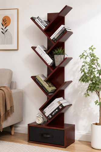 Tier tree bookshelf - 8-tier, with