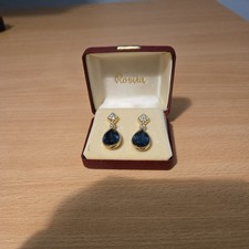 Rosita earrings with blue and