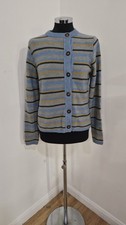 Toast Blue Striped Cardigan