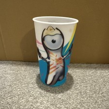 London 2012 Mascot Lenticular Tumbler Cup. Official Merchandise.