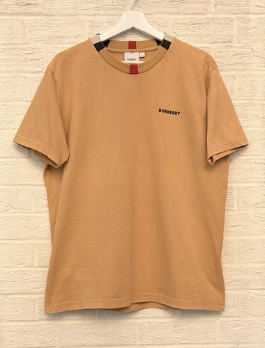 Burberry logo beige crew neck - logo,