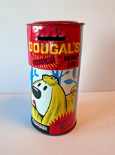 1968 Magic Roundabout Dougal Go Decimal musical Money Box Tin,Green monk Combex