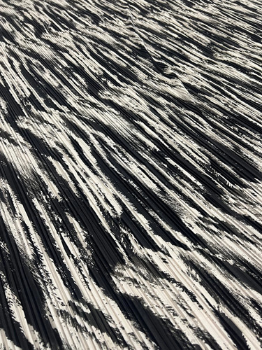 Black white mix plisse - black,
