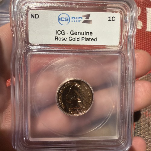 Icg genuine one - cent, rose