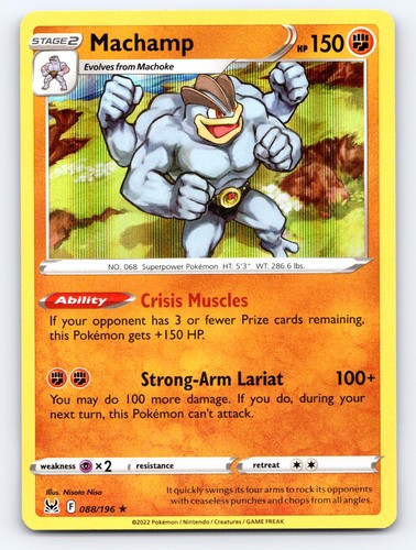 Machamp 088 196 holo rare - holo, lost