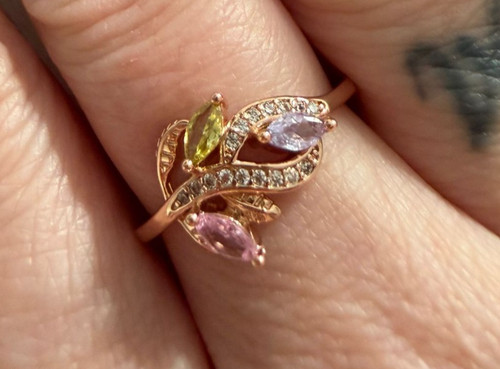 14ct rolled gold - topaz, &