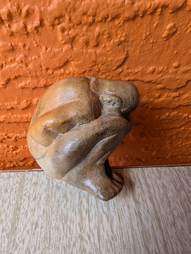 Vintage hand carved wooden - hand,