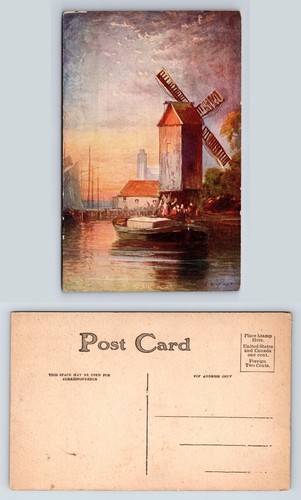 Inland port postcard with - port,
