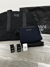 NWT (GEORGIO ARMANI) Code Duffle Bag + Traveler Pouch +3x Travel Size Perfum