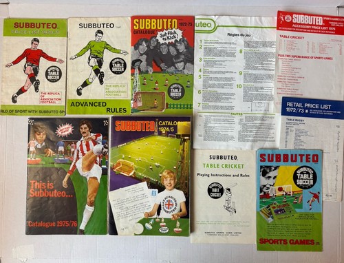 Subbuteo 1970s booklets - 1970s,