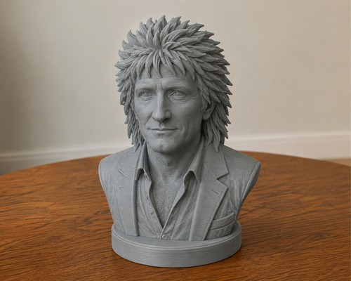 Rod stewart bust statue home - stewart,