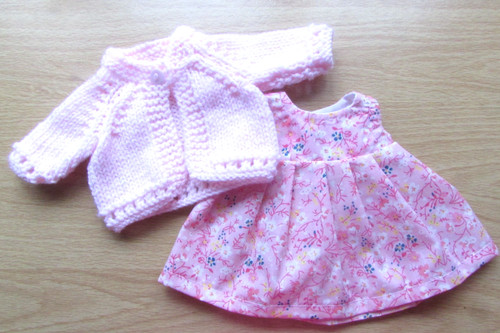 Dolls pink dress - dolls,