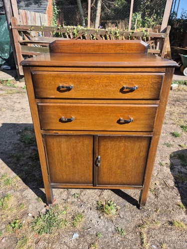 Vintage oak utility - utility, cabinet
