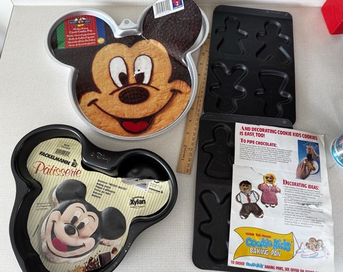 Mickey cake and cookie - cake, pans
