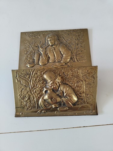 Vintage brass letter rack - vintage,
